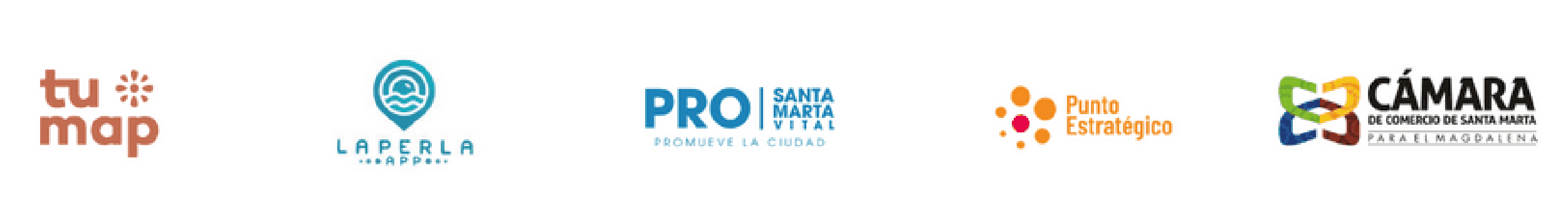 Aliados Eventos Acceso - Tu Map, La Perla, Pro Santa Marta, Cámara de Comercio